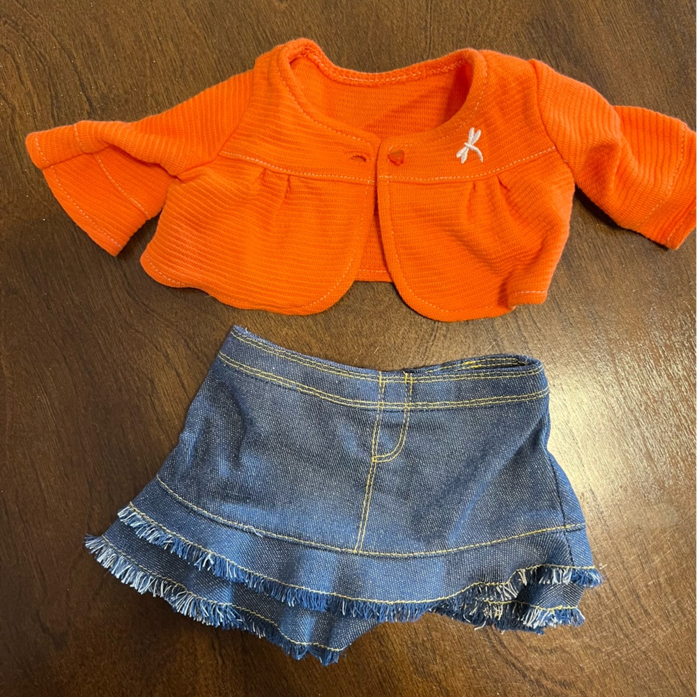 American Girl Doll Cardigan and Skirt